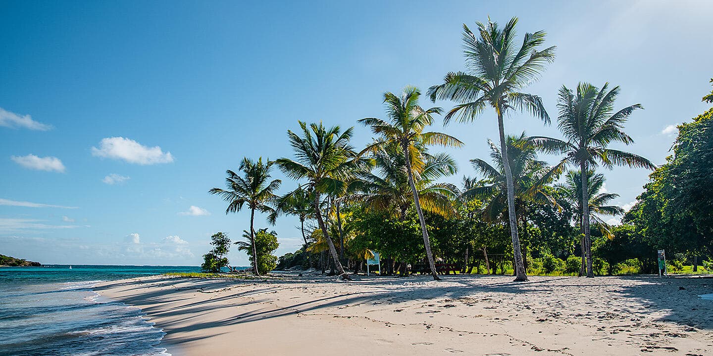 Les îles du Vent à fleur d'eau