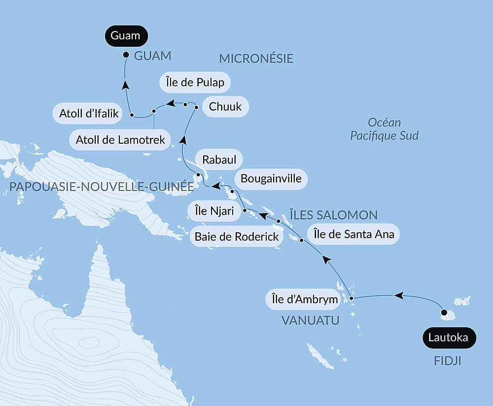 Des Fidji à la Micronésie null