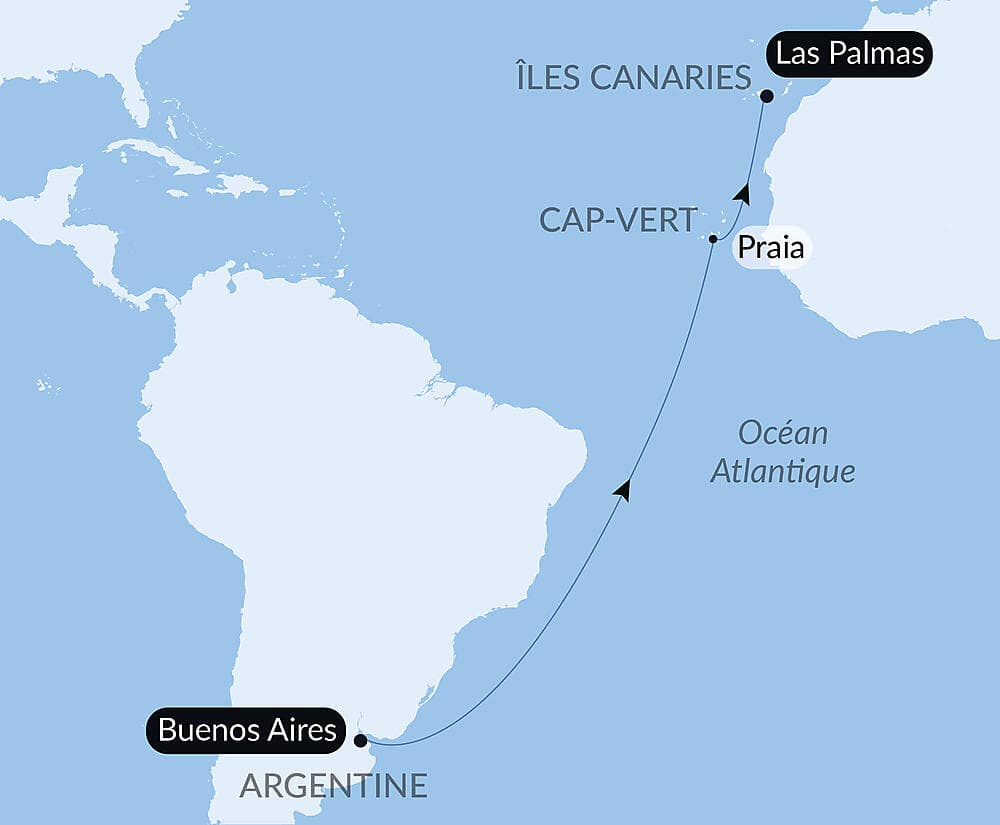 Voyage en Mer : Buenos Aires - Las Palmas de Gran Canaria